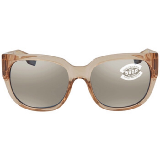 Picture of COSTA DEL MAR Waterwoman Polarized Copper Silver Mirror 580P Square Sunglasses