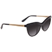 Picture of DOLCE & GABBANA Grey Gradient Asian FIt Cat Eye Sunglasses