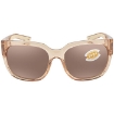 Picture of COSTA DEL MAR Waterwoman 2 Copper SIlver Mirror Polarized Cat Eye Ladies Sunglasses