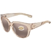 Picture of COSTA DEL MAR Waterwoman 2 Copper SIlver Mirror Polarized Cat Eye Ladies Sunglasses