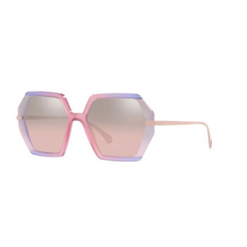 Picture of BVLGARI Pink Mirror Geometric Ladies Sunglasses