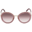 Picture of PRADA Clear Gradient Red Round Ladies Sunglasses