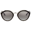 Picture of PRADA Silver Mirror Grey Round Ladies Sunglasses