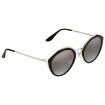 Picture of PRADA Silver Mirror Grey Round Ladies Sunglasses