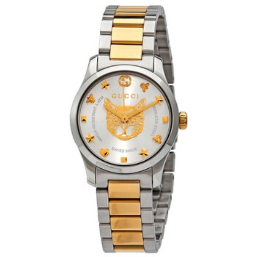 Picture of GUCCI G-Timeless Quartz Silver Dial Two-tone Ladies Watch