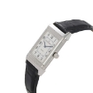 Picture of JAEGER LECOULTRE Reverso Silver Dial Black Ostrich Leather Strap Unisex Watch