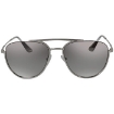 Picture of PRADA Gradient Grey Mirror Silver Pilot Men's Sunglasses