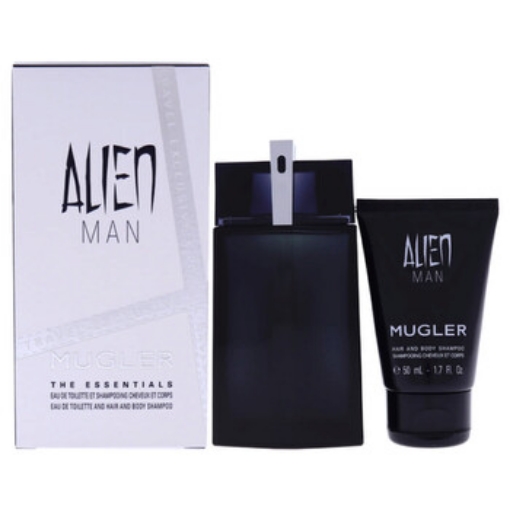 Picture of THIERRY MUGLER Alien Man by for Men - 2 Pc Gift Set 3.4 oz EDT Spray, 1.7oz Hair and Body Shampoo