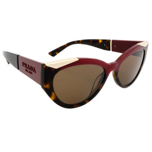 Picture of PRADA Open Box - Dark Brown Cat Eye Ladies Sunglasses