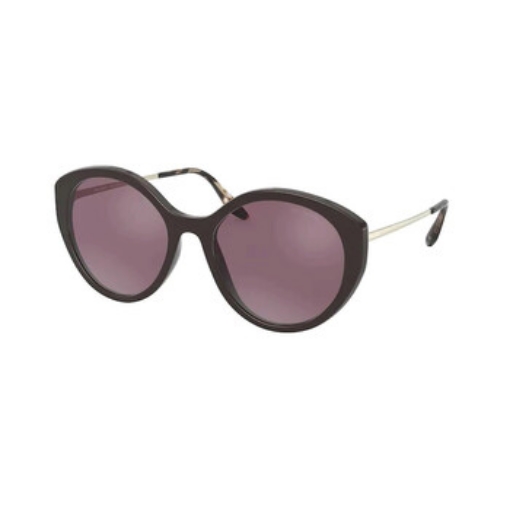 Picture of PRADA Polarized Pink Silver Mirror Cat Eye Ladies Sunglasses