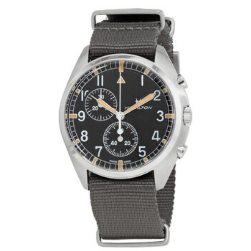 Picture of HAMILTON Khaki Aviation Pilot Pioneer Chronograph Quartz Black Dial Men's Watch