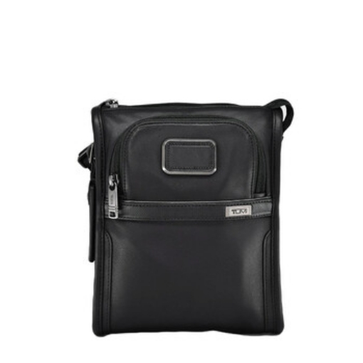 Picture of TUMI Black Leather Alpha 3 Small Pocket Bag