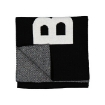 Picture of HUGO BOSS Kids Black Knitted-Cotton Scarf