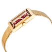 Picture of GUCCI G-Frame Quartz White, Red, Blue Web Mother of Pearl Dial Ladies Watch