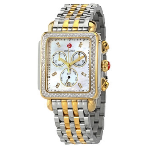 Picture of MICHELE Deco XL Chronograph Quartz Diamond Ladies Watch