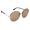 Picture of TOM FORD Brown Round Ladies Sunglasses
