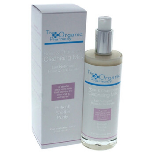 Picture of THE ORGANIC PHARMACY Rose & Chamomile Cleansing Milk - All Skin Types by for Unisex - 3.4 oz Cleansing Milk