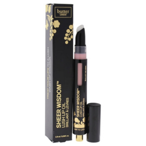 Picture of BUTTER LONDON Sheer Wisdom Lush Lip Oil - Ballet Blush by for Women - 0.08 oz Lip Oil