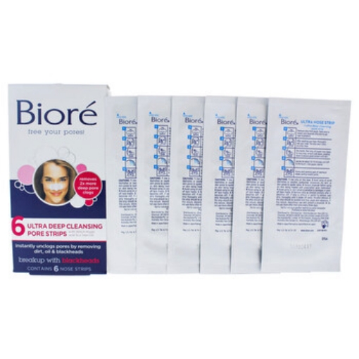 Picture of BIORE Ultra Deep Cleansing Pore Strips by for Unisex - 6 Pc Pore Strips