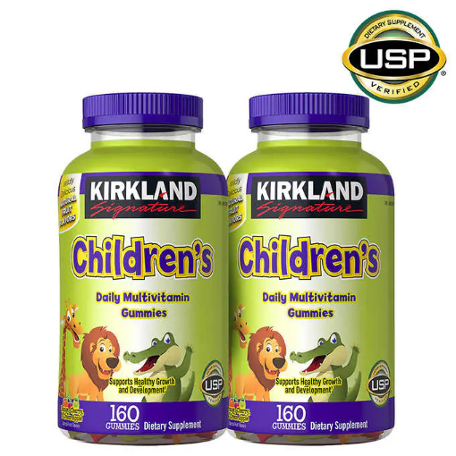 Picture of Kẹo dẻo vitamin tổng hợp dành cho trẻ em Kirkland Signature Children’s Complete Multivitamin, 320 Gummies