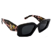 Picture of PRADA Dark Grey Irregular Ladies Sunglasses