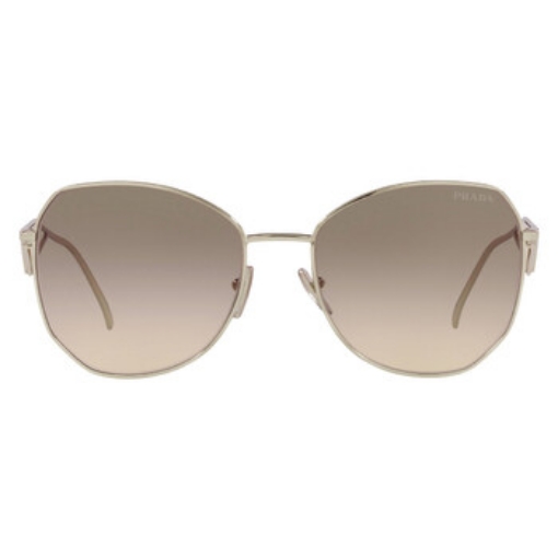 Picture of PRADA Light Brown Gradient Light Gray Irregular Ladies Sunglasses