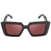 Picture of PRADA Red Mirrored Silver Internal Square Ladies Sunglasses