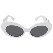 Picture of VERSACE Dark Grey Oval Ladies Sunglasses