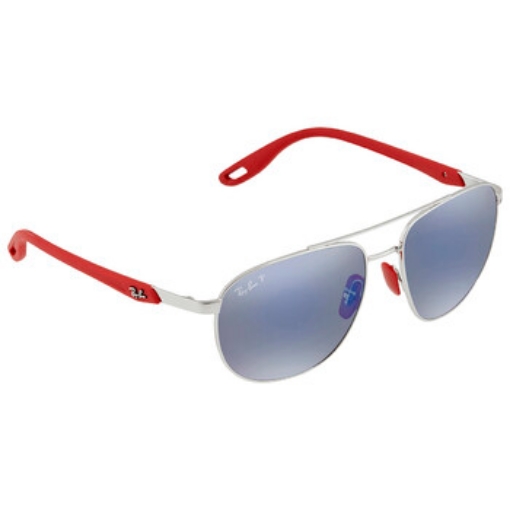 Picture of RAY-BAN Scuderia Ferrari Polarized Blue Chromance Mirror Aviator Men's Sunglasses