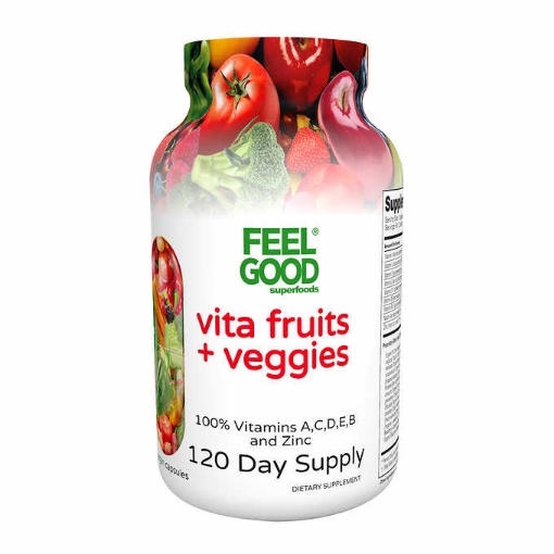 Picture of Viên uống trái cây và rau củ Feel Good USDA Organic Vita Fruits & Veggies, 120 viên