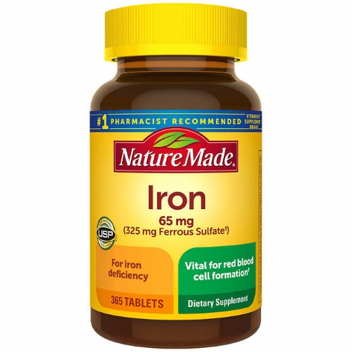 Picture of Viên bổ sung sắt Nature Made Iron 65 mg, 365 viên