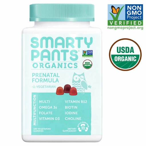 Picture of Kẹo dẻo đa Vitamin cho bé và trẻ em SmartyPants USDA Organic Complete Multivitamin, 180 Gummies