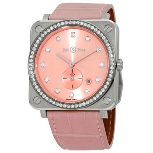 Picture of BELL AND ROSS Novarosa Quartz Diamond Pink Dial Ladies Watch