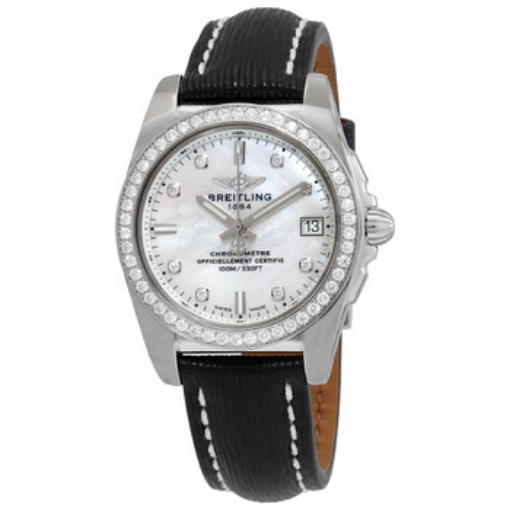 Picture of BREITLING Galactic 36 Mother of Pearl Diamond Dial Automatic Ladies Watch