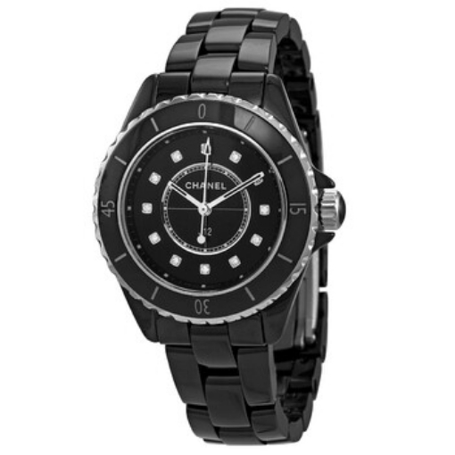 Picture of CHANEL J12 Quartz Diamond Black Dial Ladies Watch