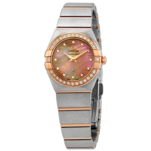 Picture of OMEGA Constellation Natural Gold Mother of Pearl Diamond Dial Ladies Watch