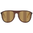 Picture of FENDI Open Box - Brown/Gold Round Men's Sunglasses