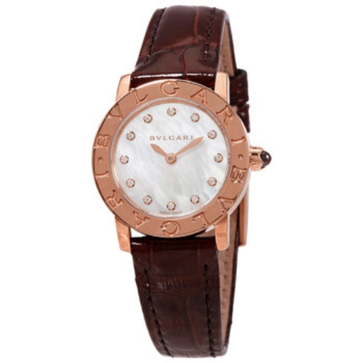 Picture of BVLGARI White Mother of Pearl Diamond Dial Ladies Watch