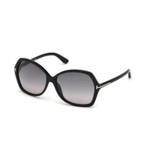 Picture of TOM FORD Carola Dark Grey Gradient Butterfly Ladies Sunglasses