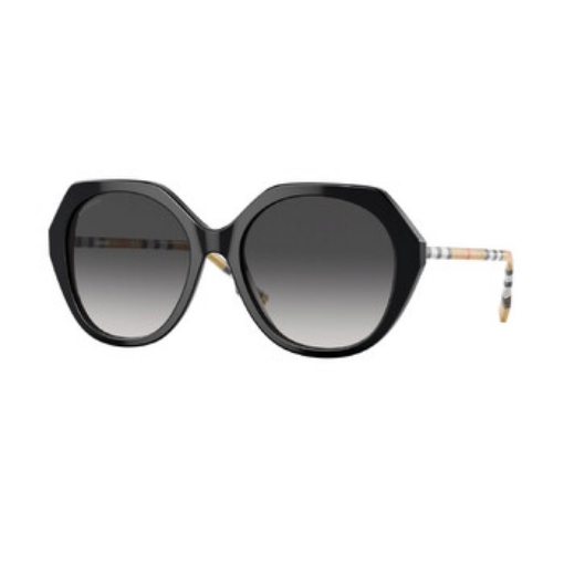 Picture of BURBERRY Vanessa Grey Gradient Geometric Ladies Sunglasses