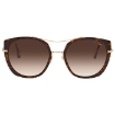 Picture of TOM FORD Joey Gradient Brown Cat Eye Ladies Sunglasses