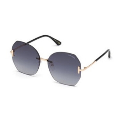 Picture of TOM FORD Gradient Smoke Butterfly Ladies Sunglasses