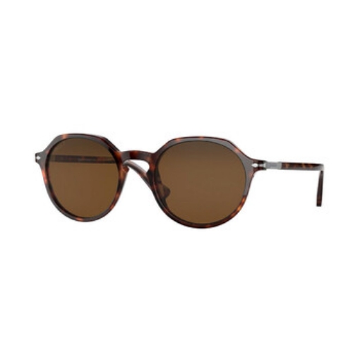 Picture of PERSOL Polarized Brown Round Men's Sunglasses