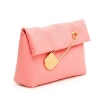 Picture of BURBERRY Bright Coral Pink Medium Flap Pin Clutch