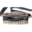 Picture of BURBERRY Vintage Check and Leather Barrel Bag- Archive Beige/Black