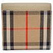 Picture of BURBERRY Vintage Check and Grainy Leather Folding Wallet- Light Beige