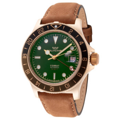 Picture of GLYCINE Combat Sub Sport 42 Bronze Automatic Green Dial Men's Watch