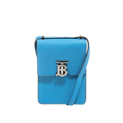 Picture of BURBERRY True Blue Grainy Leather Robin Bag