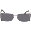 Picture of BURBERRY Grey Mirror Silver Rectangular Ladies Sunglasses