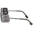 Picture of BURBERRY Grey Mirror Silver Rectangular Ladies Sunglasses